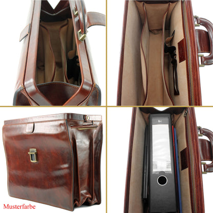 modamoda de - A011 - ital. Business Bügelaktentasche Leder