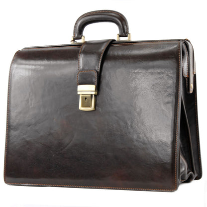 modamoda de - A011 - ital. Business Bügelaktentasche Leder