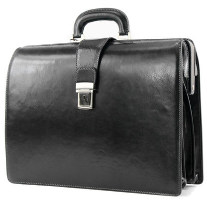 modamoda de - A011 - ital. Business Bügelaktentasche Leder