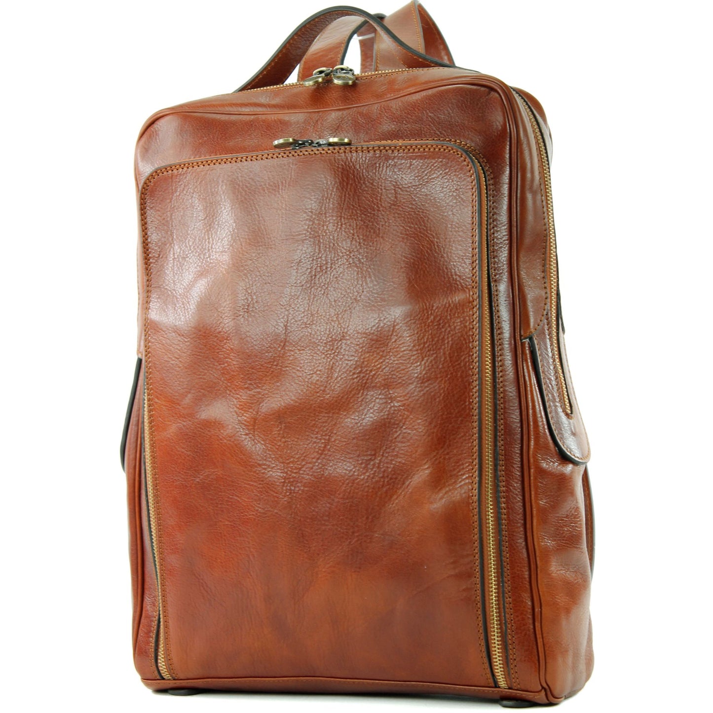 modamoda de - A013 - ital. Laptop Herren Rucksack aus Leder