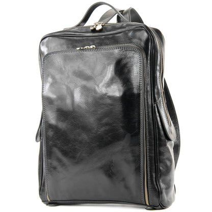 modamoda de - A013 - ital. Laptop Herren Rucksack aus Leder
