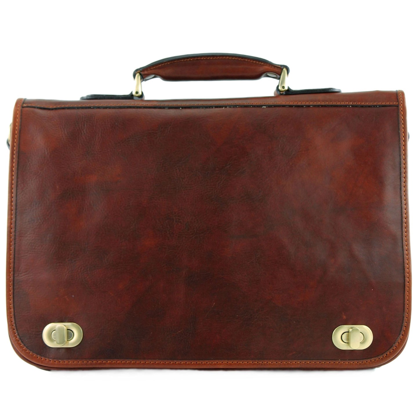 modamoda de - A014 - ital. Business Laptop Akten Tasche Leder