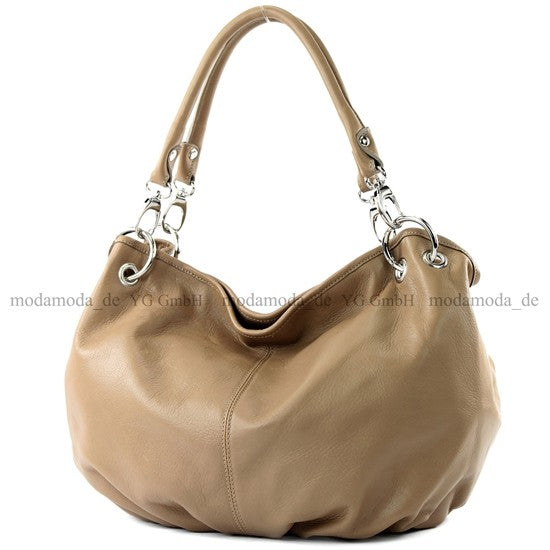 modamoda de IT40 Damen Leder / Nappaleder Schultertasche Hobo Bag handmade in Italy