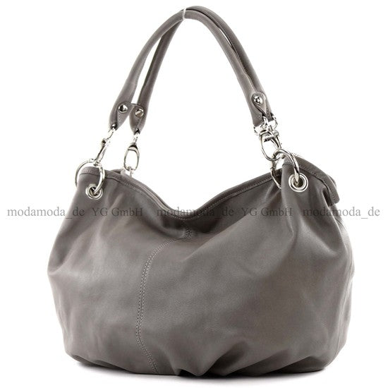 modamoda de IT40 Damen Leder / Nappaleder Schultertasche Hobo Bag handmade in Italy