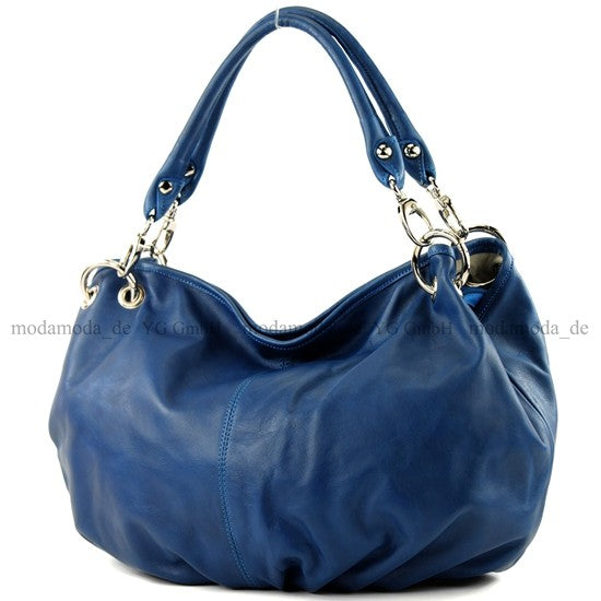 modamoda de IT40 Damen Leder / Nappaleder Schultertasche Hobo Bag handmade in Italy