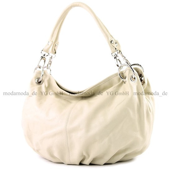 modamoda de IT40 Damen Leder / Nappaleder Schultertasche Hobo Bag handmade in Italy