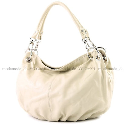 modamoda de IT40 Damen Leder / Nappaleder Schultertasche Hobo Bag handmade in Italy