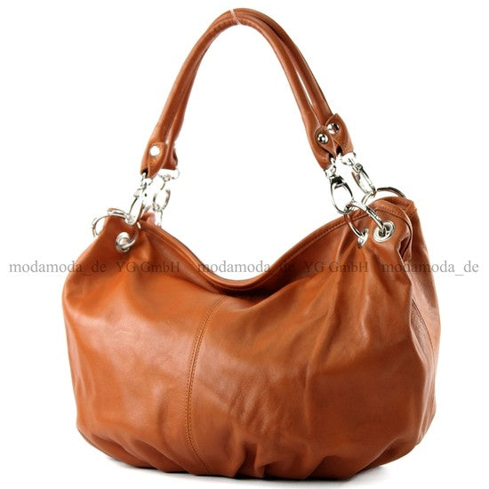 modamoda de IT40 Damen Leder / Nappaleder Schultertasche Hobo Bag handmade in Italy
