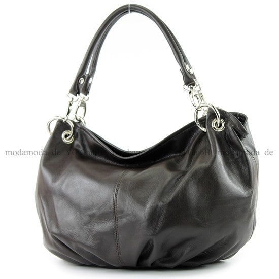 modamoda de IT40 Damen Leder / Nappaleder Schultertasche Hobo Bag handmade in Italy
