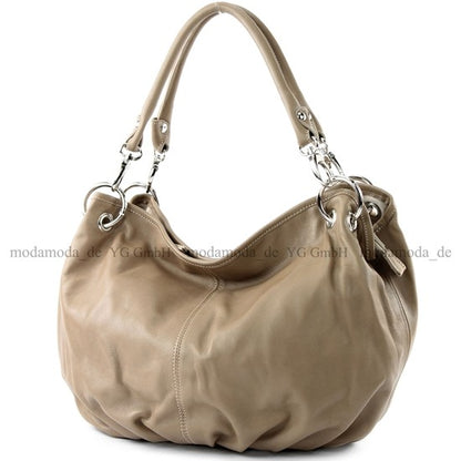 modamoda de IT40 Damen Leder / Nappaleder Schultertasche Hobo Bag handmade in Italy