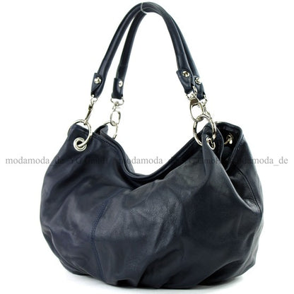 modamoda de IT40 Damen Leder / Nappaleder Schultertasche Hobo Bag handmade in Italy