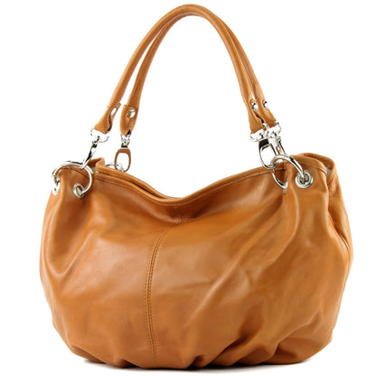 modamoda de IT40 Damen Leder / Nappaleder Schultertasche Hobo Bag handmade in Italy