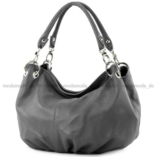 modamoda de IT40 Damen Leder / Nappaleder Schultertasche Hobo Bag handmade in Italy