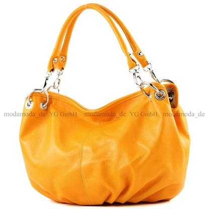 modamoda de IT40 Damen Leder / Nappaleder Schultertasche Hobo Bag handmade in Italy
