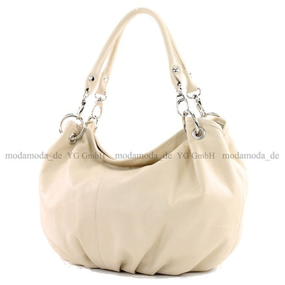 modamoda de IT40 Damen Leder / Nappaleder Schultertasche Hobo Bag handmade in Italy