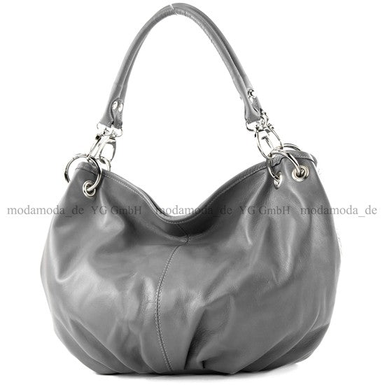 modamoda de IT40 Damen Leder / Nappaleder Schultertasche Hobo Bag handmade in Italy