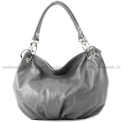modamoda de IT40 Damen Leder / Nappaleder Schultertasche Hobo Bag handmade in Italy