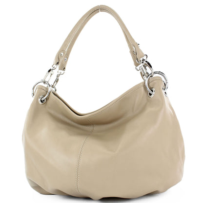 modamoda de IT40 Damen Leder / Nappaleder Schultertasche Hobo Bag handmade in Italy