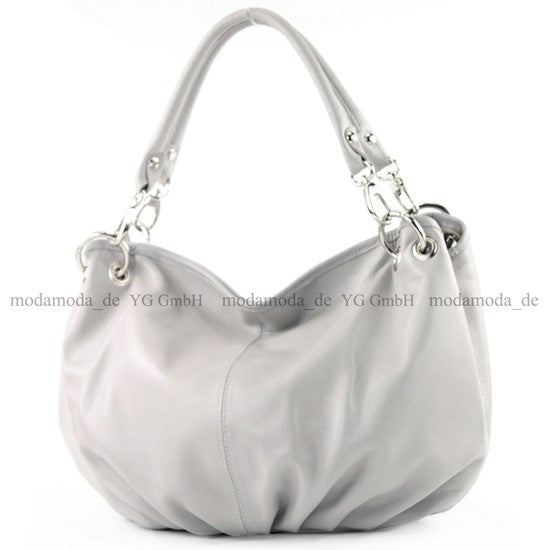 modamoda de IT40 Damen Leder / Nappaleder Schultertasche Hobo Bag handmade in Italy