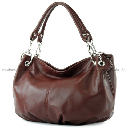 modamoda de IT40 Damen Leder / Nappaleder Schultertasche Hobo Bag handmade in Italy