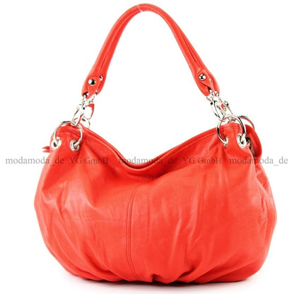 modamoda de IT40 Damen Leder / Nappaleder Schultertasche Hobo Bag handmade in Italy