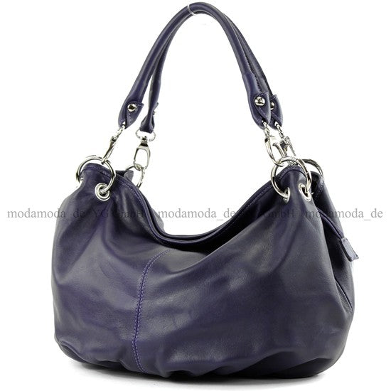 modamoda de IT40 Damen Leder / Nappaleder Schultertasche Hobo Bag handmade in Italy