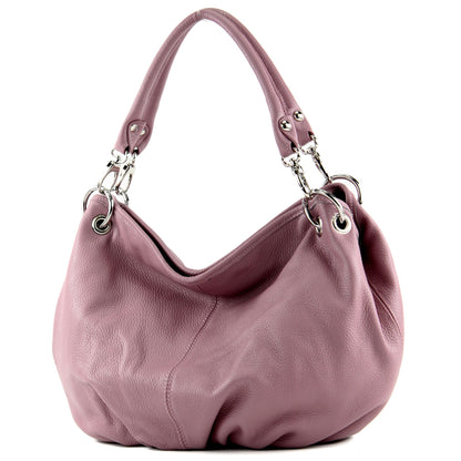 modamoda de IT40 Damen Leder / Nappaleder Schultertasche Hobo Bag handmade in Italy