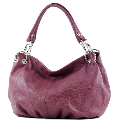 modamoda de IT40 Damen Leder / Nappaleder Schultertasche Hobo Bag handmade in Italy