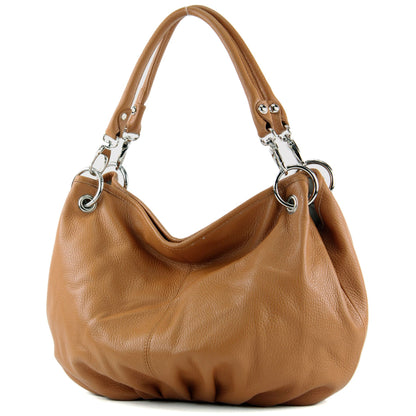 modamoda de IT40 Damen Leder / Nappaleder Schultertasche Hobo Bag handmade in Italy