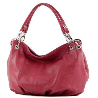 modamoda de IT40 Damen Leder / Nappaleder Schultertasche Hobo Bag handmade in Italy