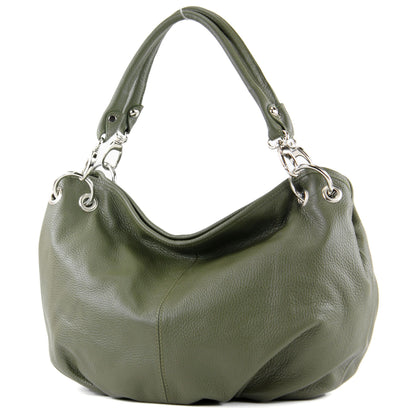 modamoda de IT40 Damen Leder / Nappaleder Schultertasche Hobo Bag handmade in Italy