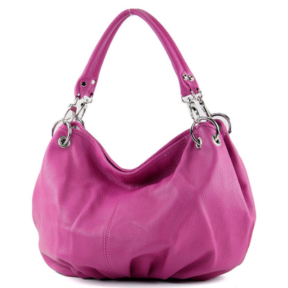 modamoda de IT40 Damen Leder / Nappaleder Schultertasche Hobo Bag handmade in Italy