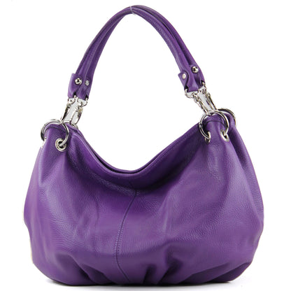 modamoda de IT40 Damen Leder / Nappaleder Schultertasche Hobo Bag handmade in Italy
