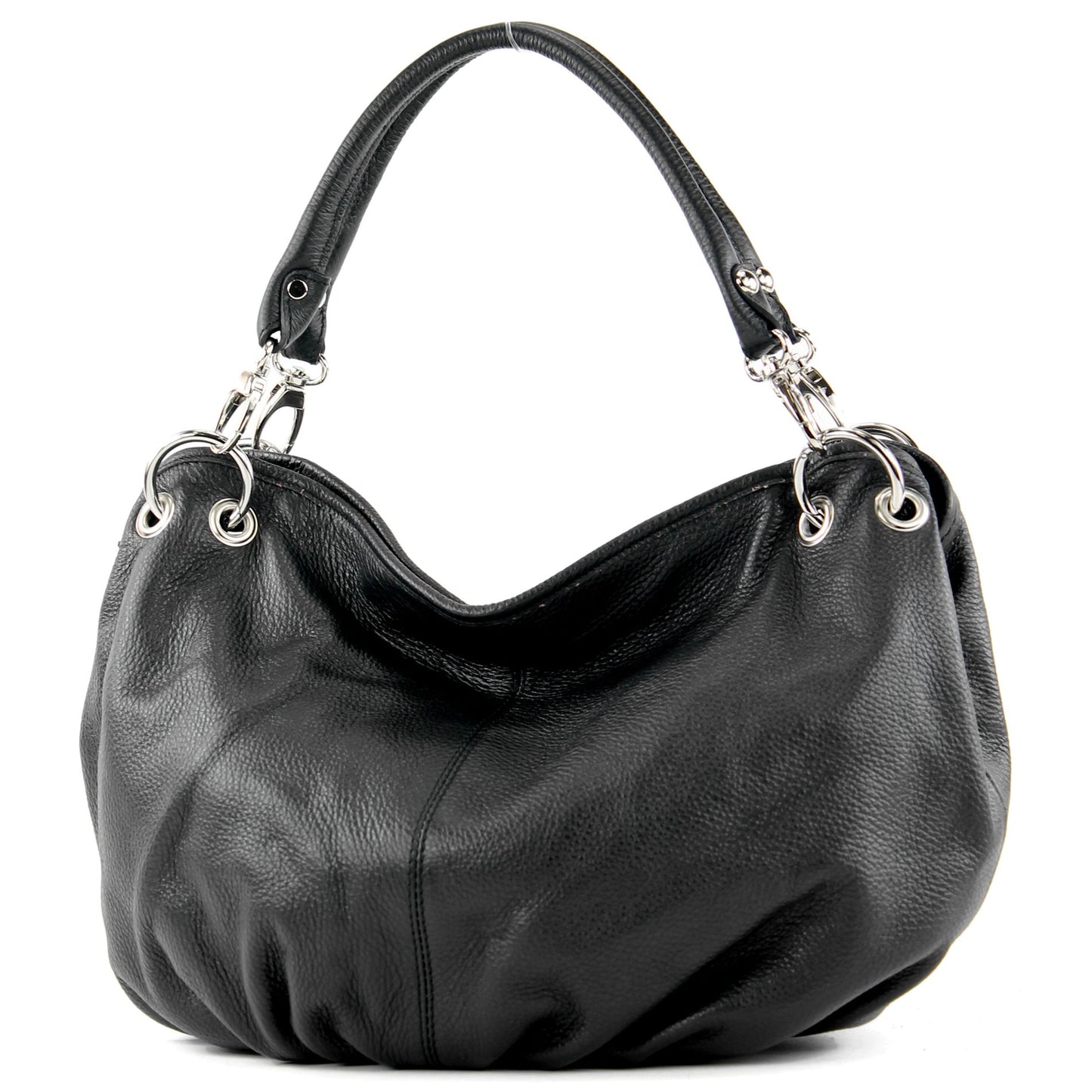 modamoda de IT40 Damen Leder / Nappaleder Schultertasche Hobo Bag handmade in Italy