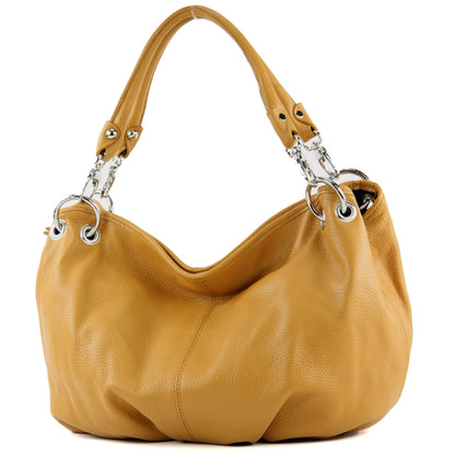 modamoda de IT40 Damen Leder / Nappaleder Schultertasche Hobo Bag handmade in Italy
