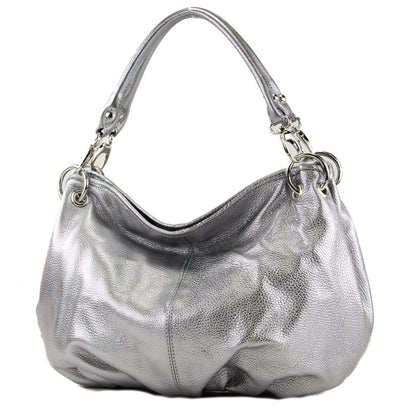 modamoda de IT40 Damen Leder / Nappaleder Schultertasche Hobo Bag handmade in Italy