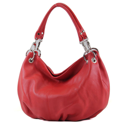 modamoda de IT40 Damen Leder / Nappaleder Schultertasche Hobo Bag handmade in Italy