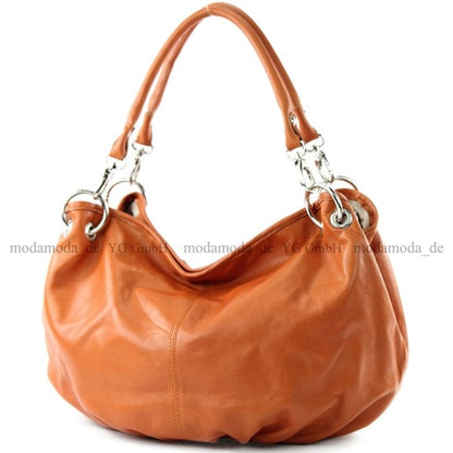 modamoda de IT40 Damen Leder / Nappaleder Schultertasche Hobo Bag handmade in Italy