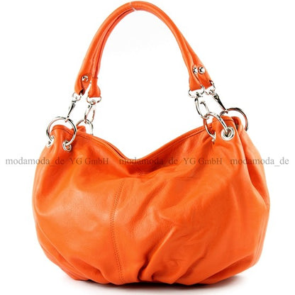 modamoda de IT40 Damen Leder / Nappaleder Schultertasche Hobo Bag handmade in Italy