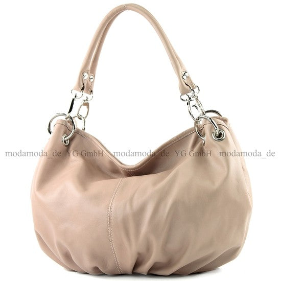 modamoda de IT40 Damen Leder / Nappaleder Schultertasche Hobo Bag handmade in Italy