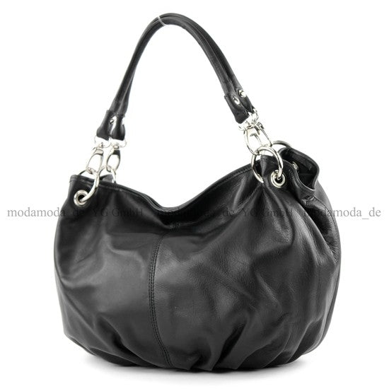 modamoda de IT40 Damen Leder / Nappaleder Schultertasche Hobo Bag handmade in Italy