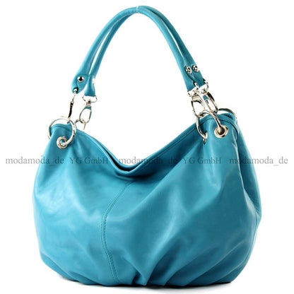 modamoda de IT40 Damen Leder / Nappaleder Schultertasche Hobo Bag handmade in Italy