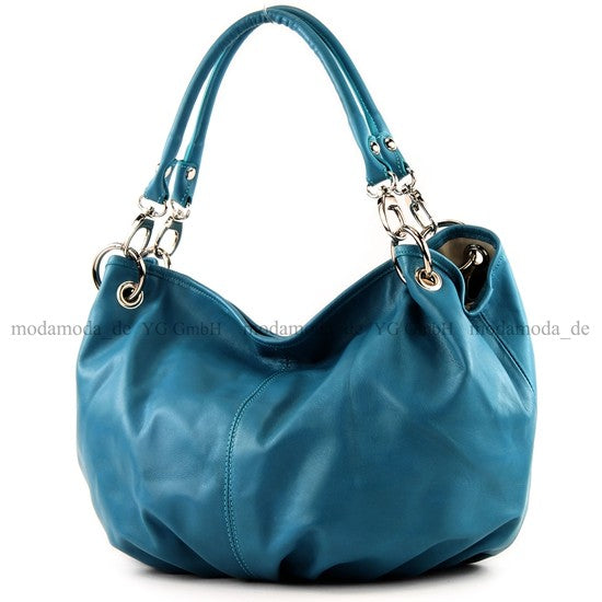 modamoda de IT40 Damen Leder / Nappaleder Schultertasche Hobo Bag handmade in Italy