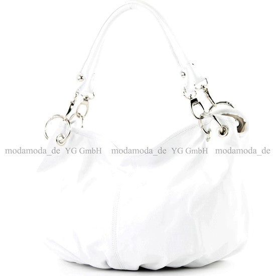 modamoda de IT40 Damen Leder / Nappaleder Schultertasche Hobo Bag handmade in Italy