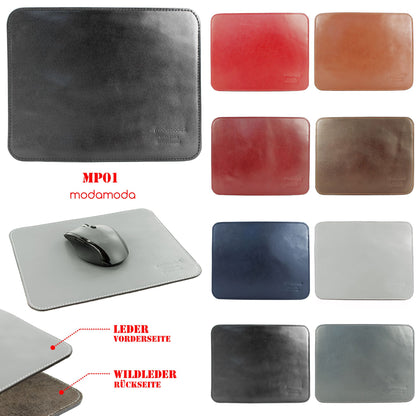 modamoda de - MP01 - Office Mousepad Echtleder 245 x 195 mm
