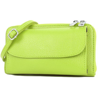 modamoda de - P05 - ital. Damen Handytasche Geldbörse Echtleder