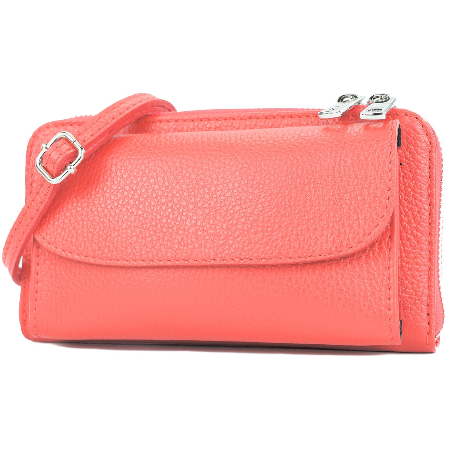 modamoda de - P05 - ital. Damen Handytasche Geldbörse Echtleder