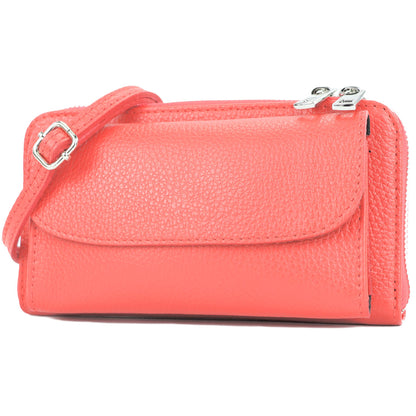 modamoda de - P05 - ital. Damen Handytasche Geldbörse Echtleder