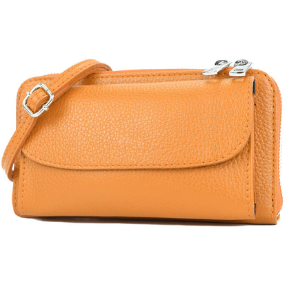 modamoda de - P05 - ital. Damen Handytasche Geldbörse Echtleder