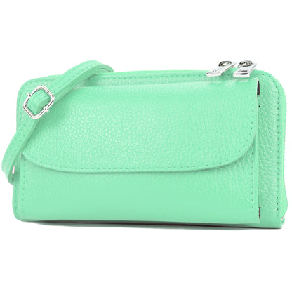 modamoda de - P05 - ital. Damen Handytasche Geldbörse Echtleder